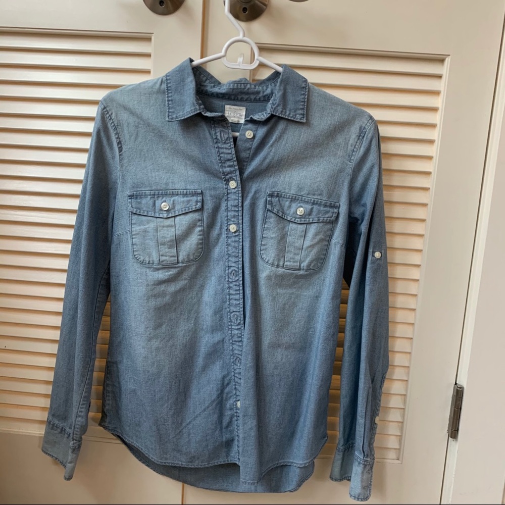 J. Crew Denim Button Up